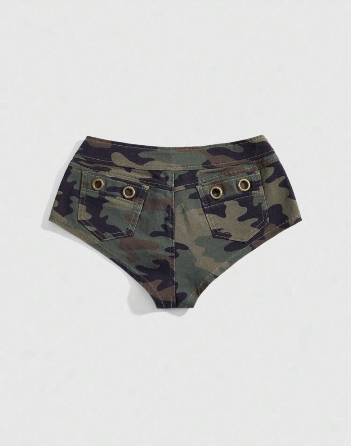 Camo Buttoned Shorts - Image 2