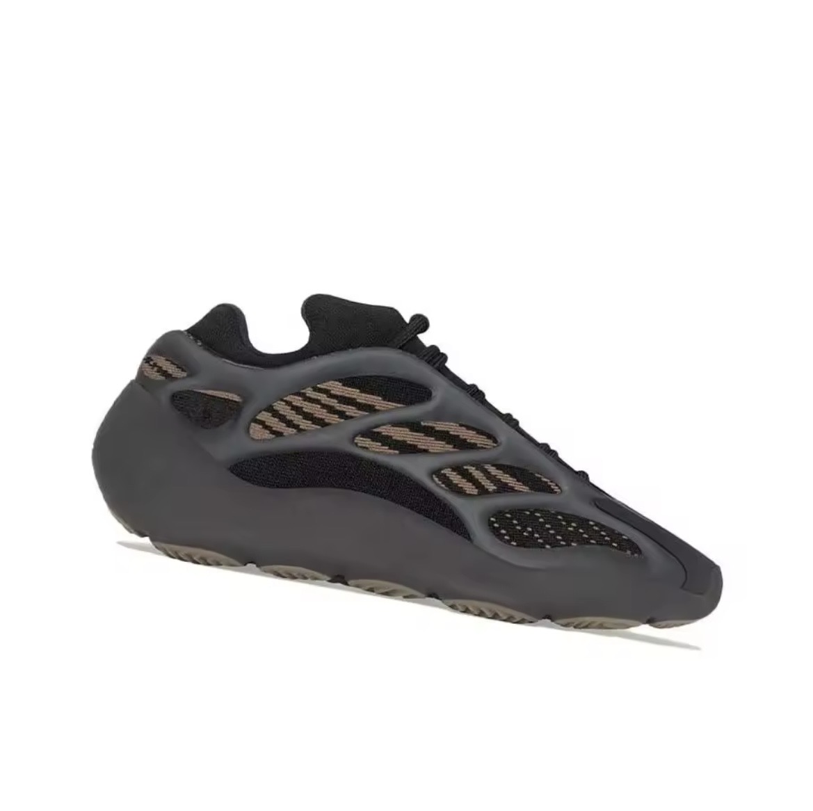 Sleek Foam Runner–Style Sneakers (Black & Sand) - Image 2