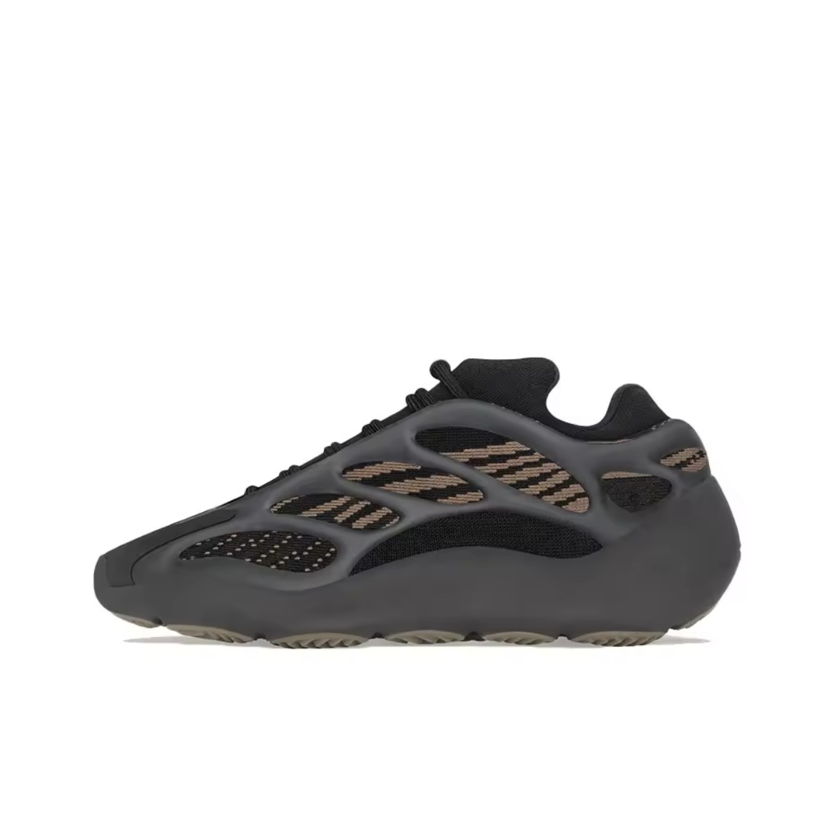 Sleek Foam Runner–Style Sneakers (Black & Sand) - Image 6