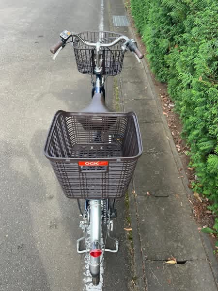 Electric City Bike with Front & Rear Basket - Image 2