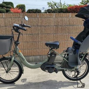 Electric City Bike with Child Seat & Front Basket